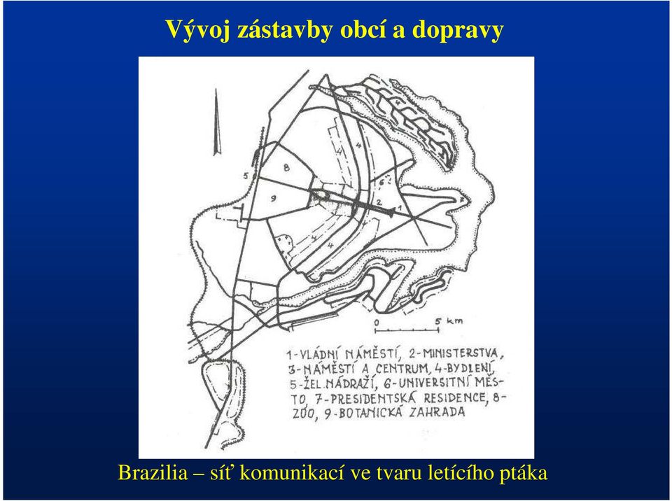 síť komunikací ve