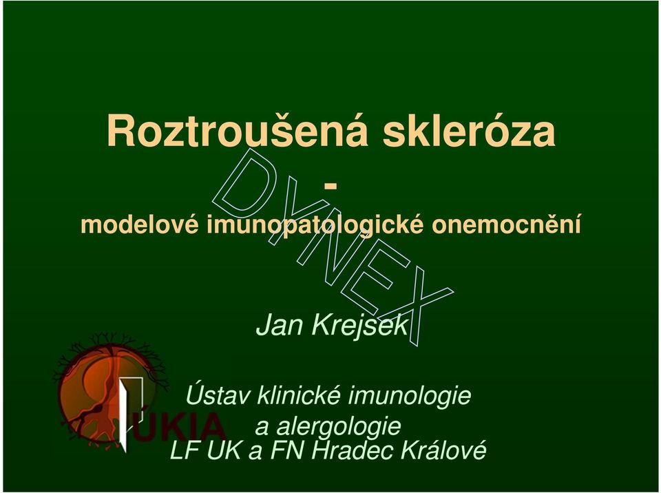 Krejsek Ústav klinické imunologie