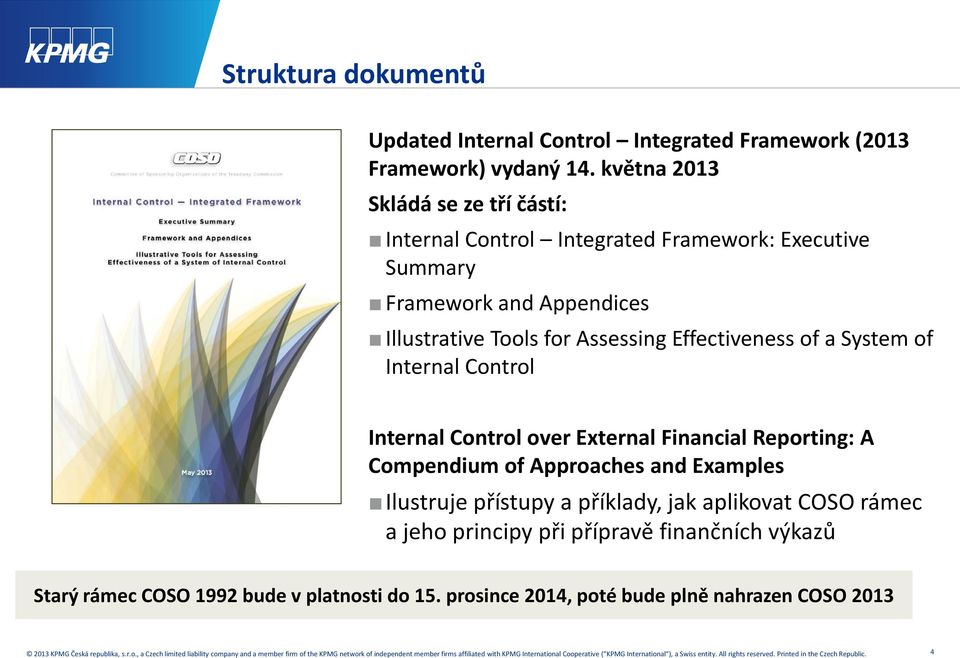 Assessing Effectiveness of a System of Internal Control Internal Control over External Financial Reporting: A Compendium of Approaches and