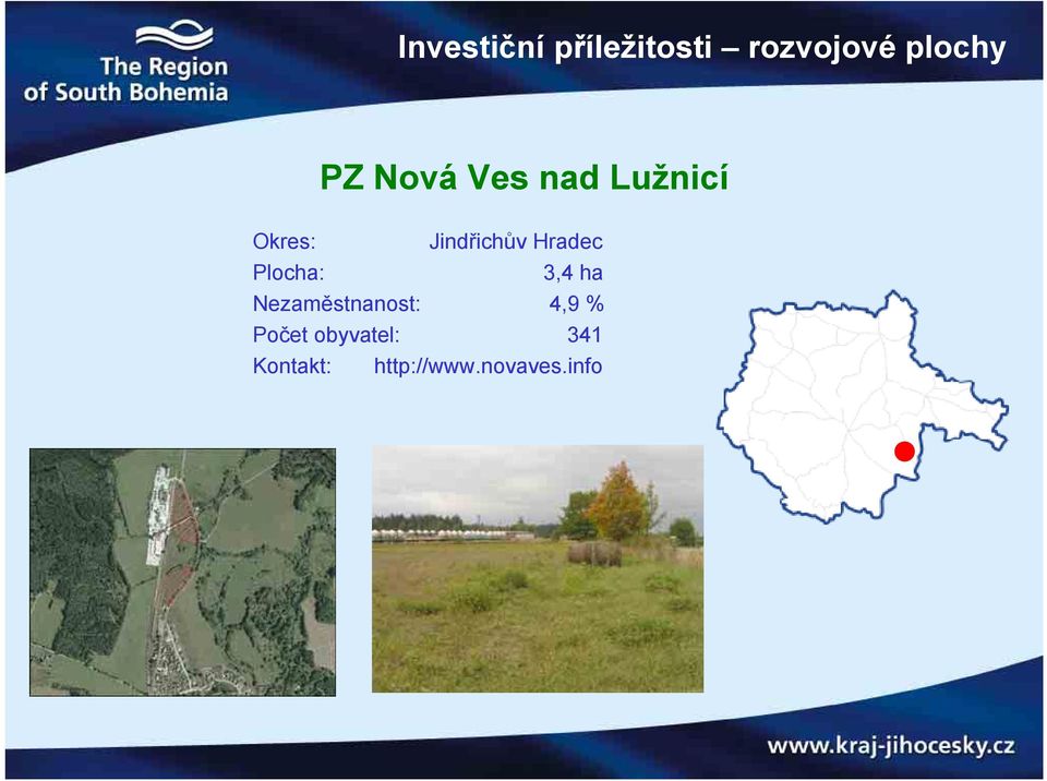 Hradec Plocha: 3,4 ha Nezaměstnanost: 4,9 %