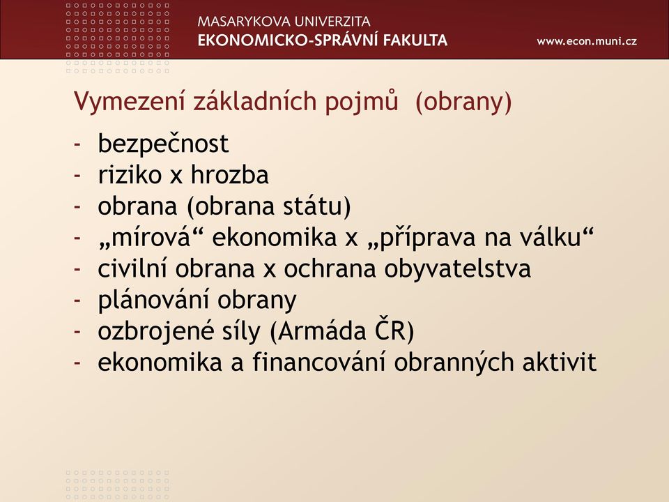 válku - civilní obrana x ochrana obyvatelstva - plánování obrany