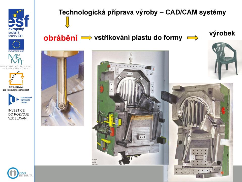 obrábění vstřikování