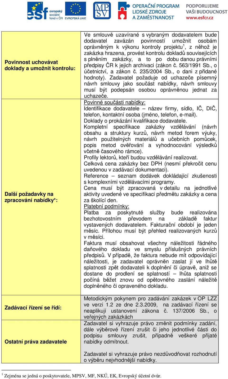 ČR k jejich archivaci (zákon č. 563/1991 Sb., o účetnictví, a zákon č. 235/2004 Sb., o dani z přidané hodnoty).