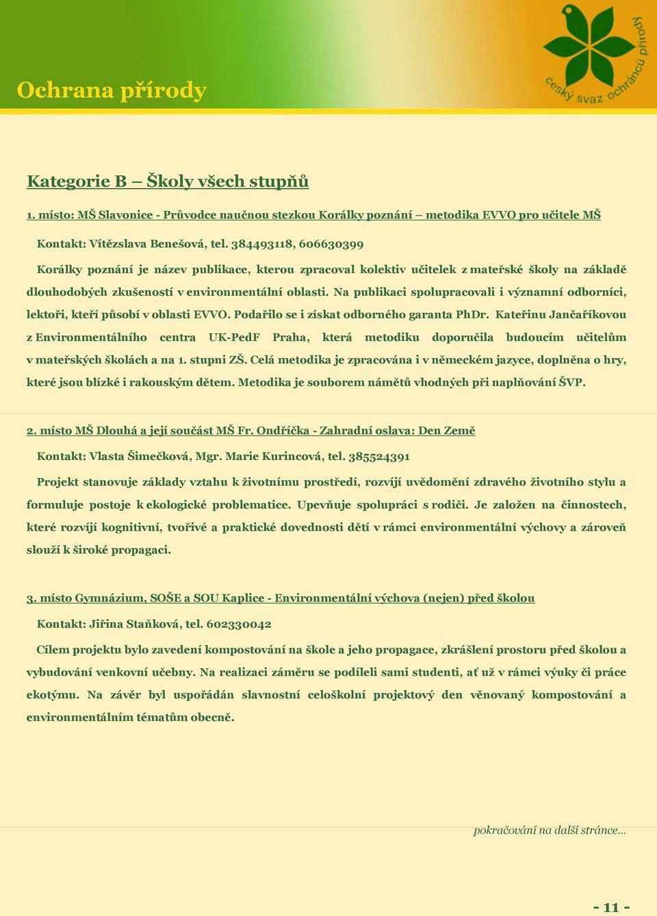 Na publikaci spolupracovali i významní odborníci, lektoři, kteří působí v oblasti EVVO. Podařilo se i získat odborného garanta PhDr.