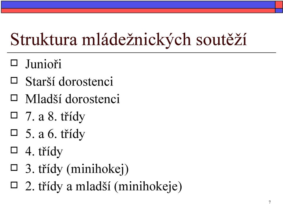 a 8. třídy 5. a 6. třídy 4. třídy 3.