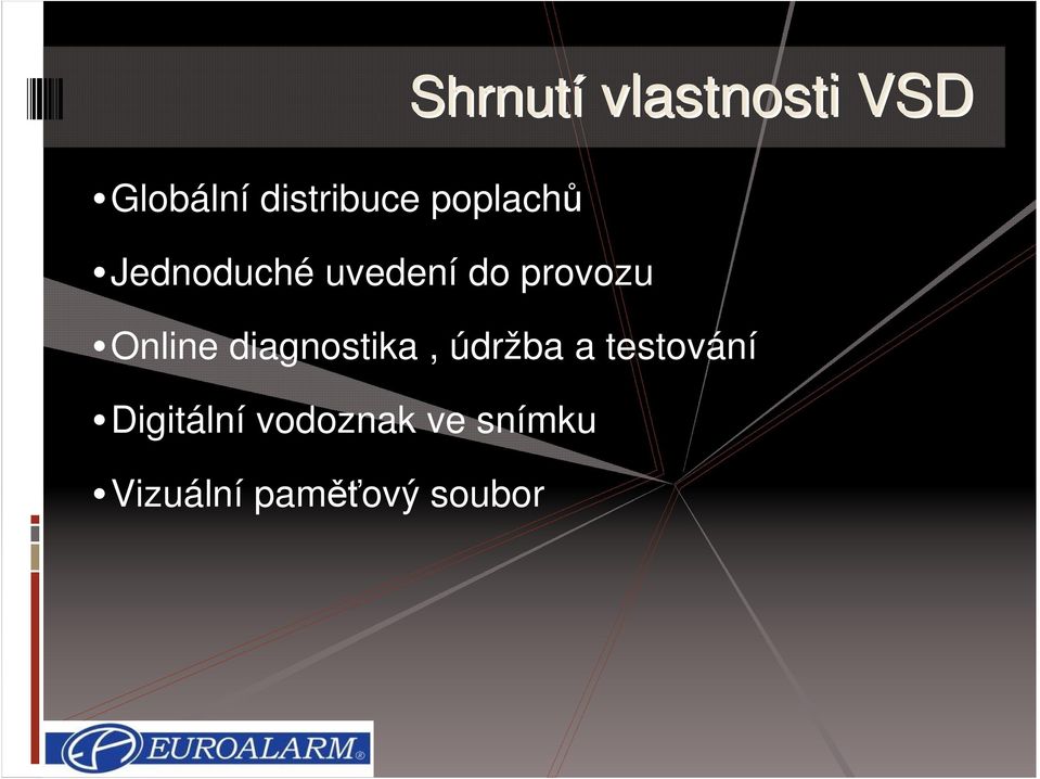 Online diagnostika, údržba a testování