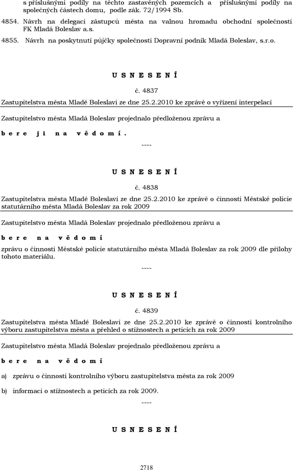 4837 Zastupitelstva města Mladé Boleslavi ze dne 25