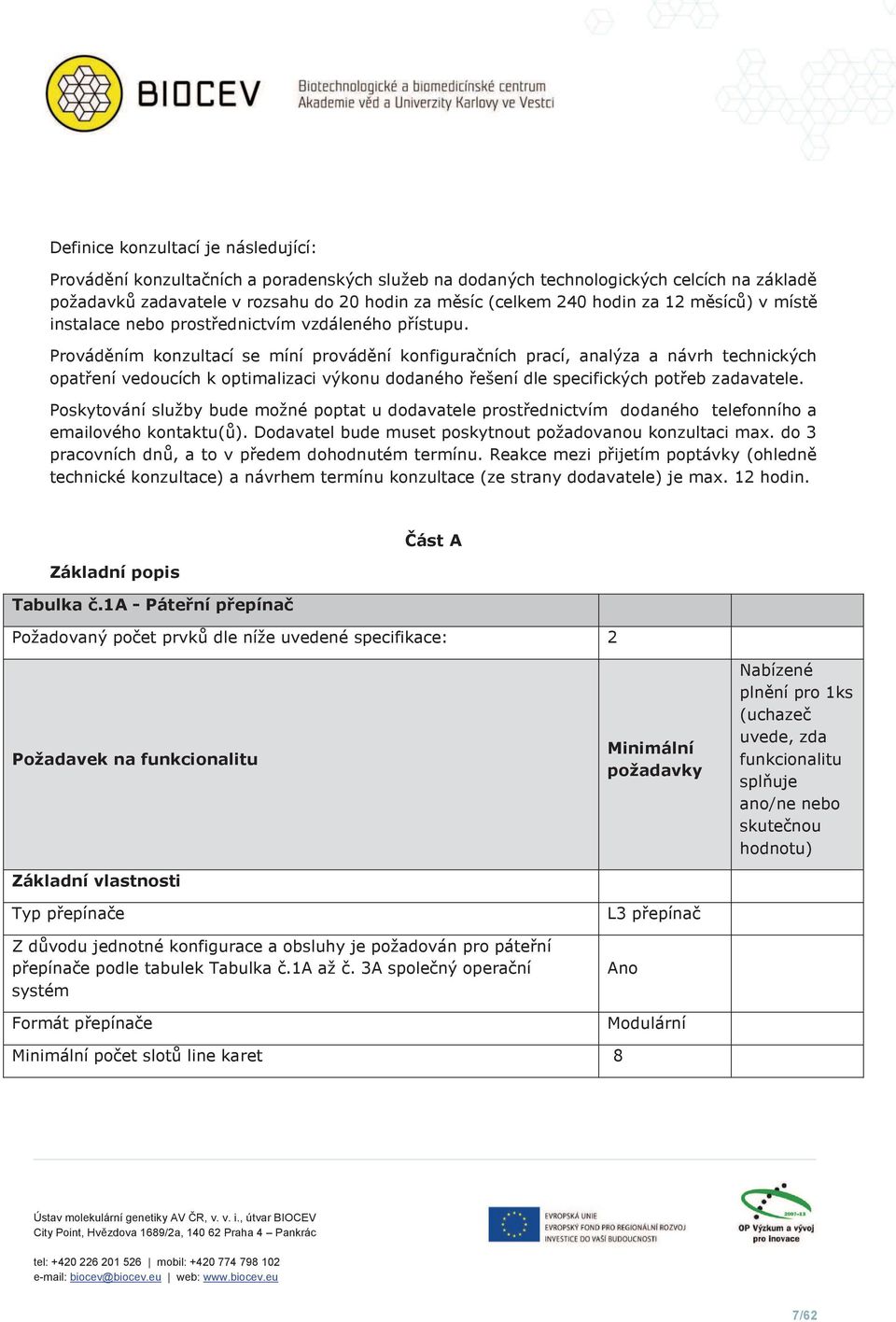 Prováděním konzultací se míní provádění konfiguračních prací, analýza a návrh technických opatření vedoucích k optimalizaci výkonu dodaného řešení dle specifických potřeb zadavatele.