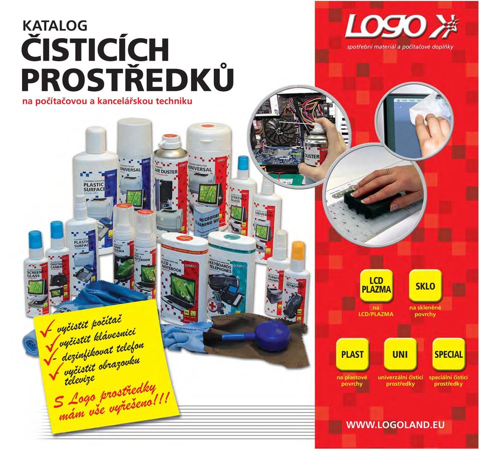 SKLO na skleněné povrchy PLAST UNI SPECIAL na plastové povrchy