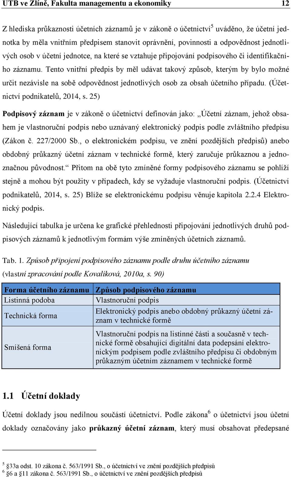 Tento vnitřní předpis by měl udávat takový způsob, kterým by bylo možné určit nezávisle na sobě odpovědnost jednotlivých osob za obsah účetního případu. (Účetnictví podnikatelů, 2014, s.