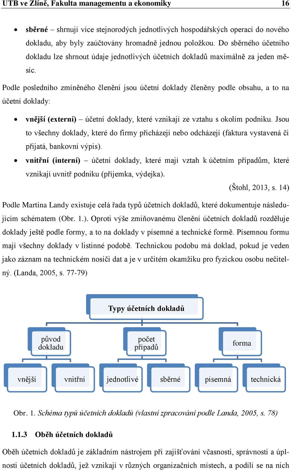 Podle posledního zmíněného členění jsou účetní doklady členěny podle obsahu, a to na účetní doklady: vnější (externí) účetní doklady, které vznikají ze vztahu s okolím podniku.