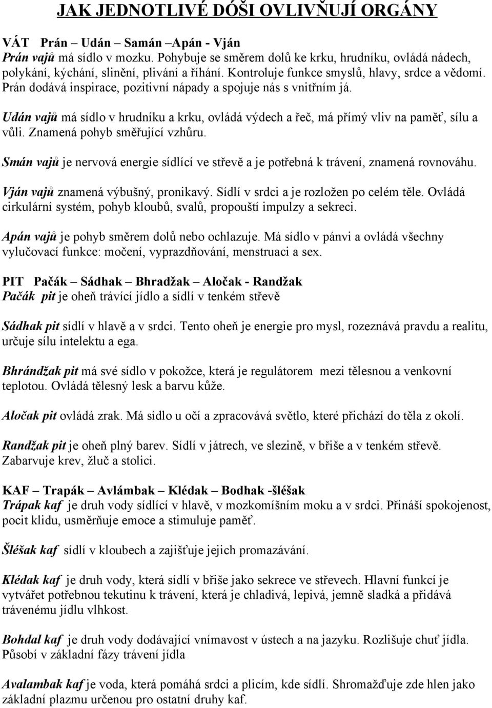 Udán vajů má sídlo v hrudníku a krku, ovládá výdech a řeč, má přímý vliv na paměť, sílu a vůli. Znamená pohyb směřující vzhůru.