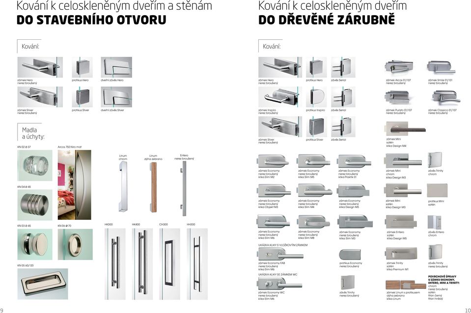 750 Niro mat zámek Silver protikus Silver závěs Serial zámek ini klika Design 4 Linum Linum dýha zebrano Entero klika Slim 2 klika Slim 5 klika Praktik 01 zámek ini klika Design 3 závěs Trinity KN 04
