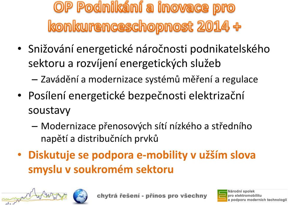 bezpečnosti elektrizační soustavy Modernizace přenosových sítí nízkého a středního