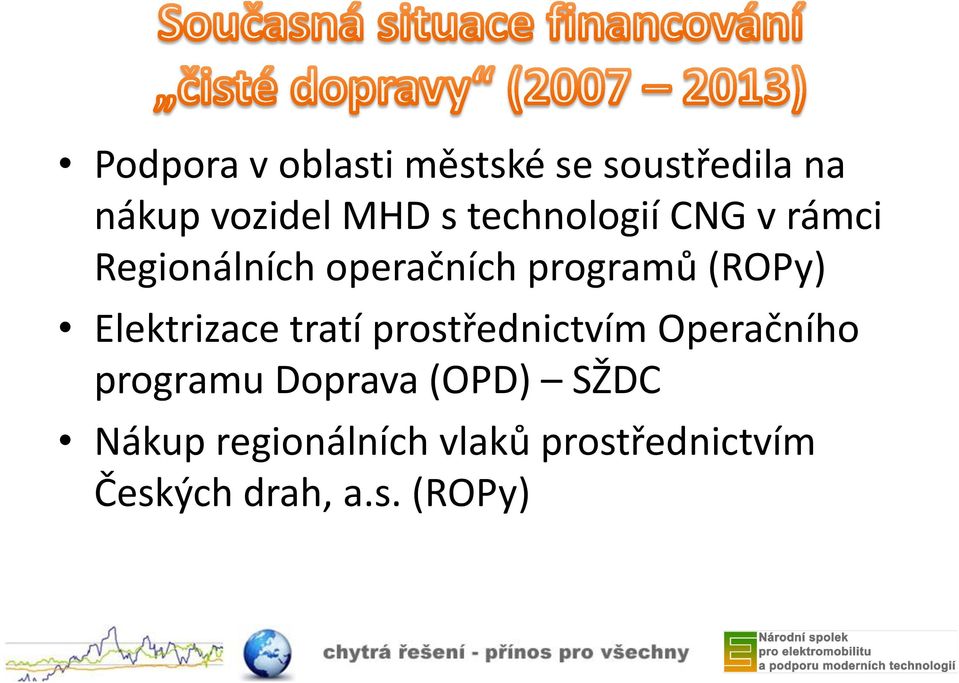 Elektrizace tratí prostřednictvím Operačního programu Doprava