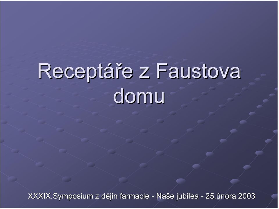 Symposium z dějin