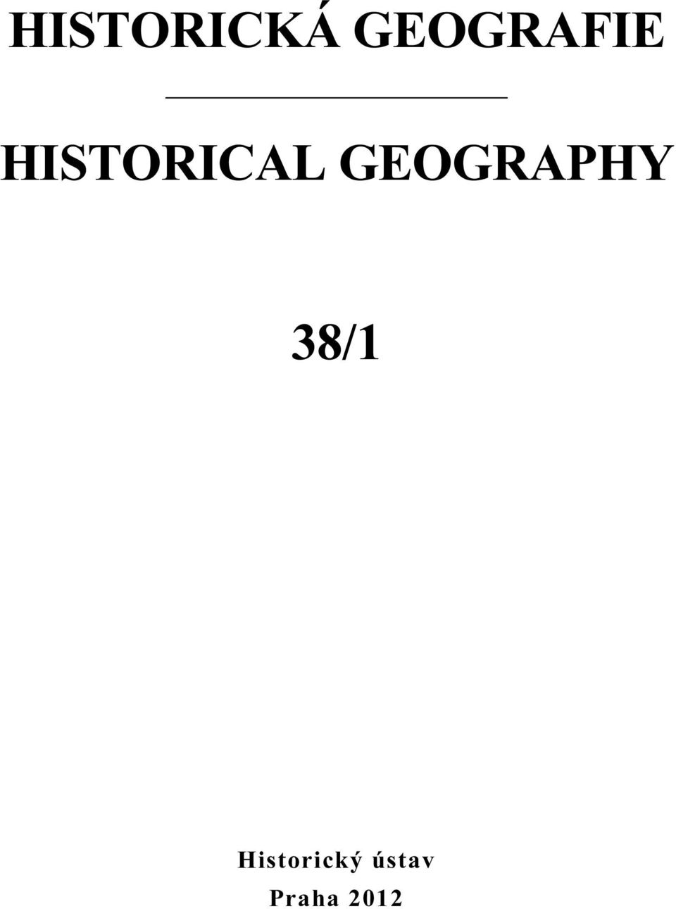 HISTORICAL