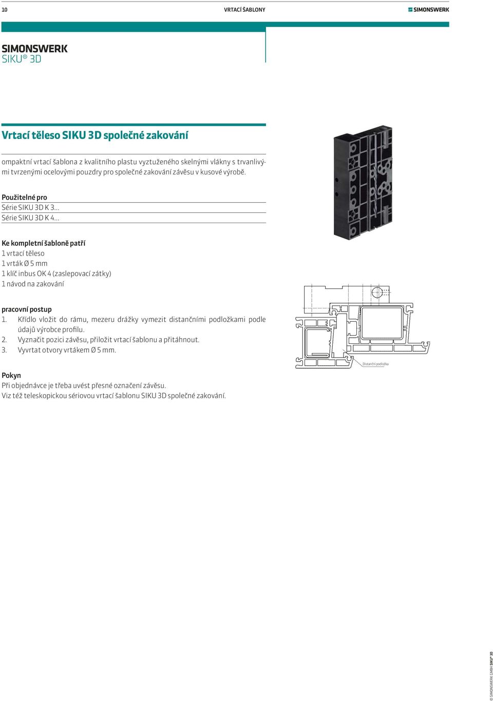 SIKU 3D. Funkční závěsový systém pro plastové domovní dveře - PDF Free  Download