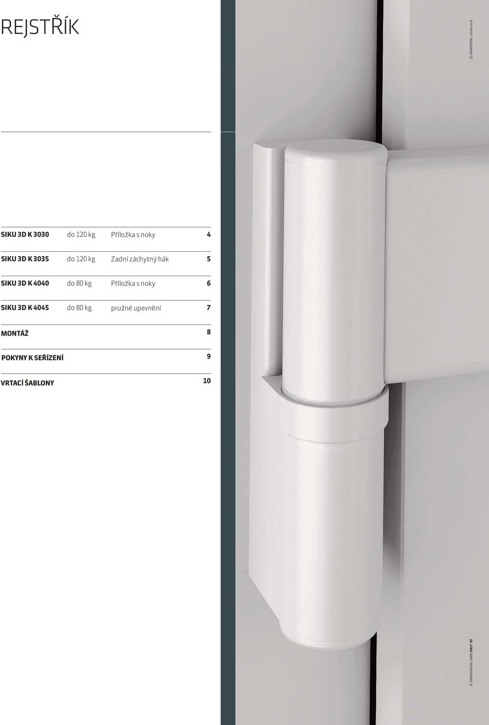 SIKU 3D. Funkční závěsový systém pro plastové domovní dveře - PDF Free  Download