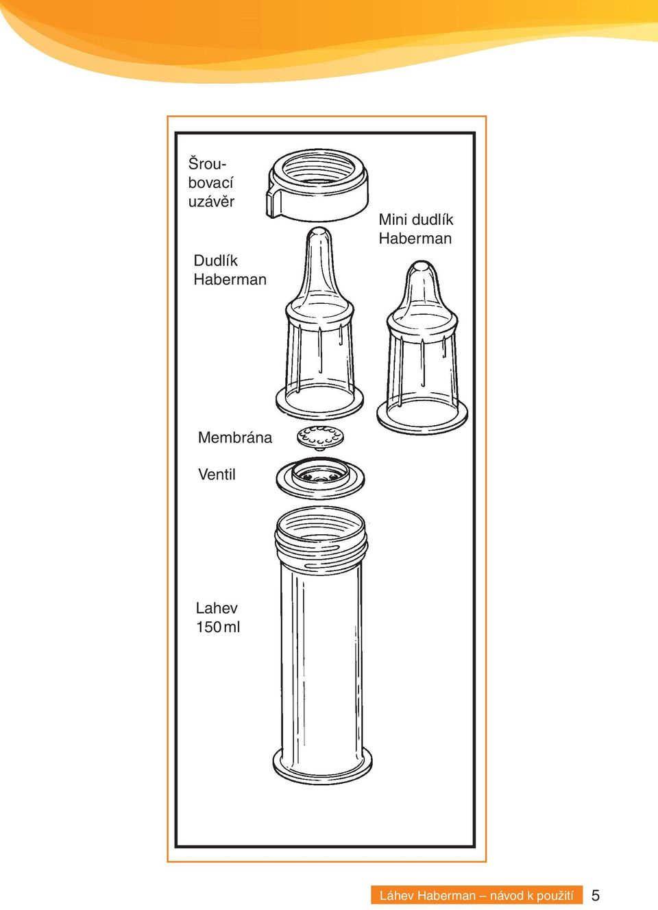 Membrane Ventil Disc 80ml Container Lahev 150 ml (150ml