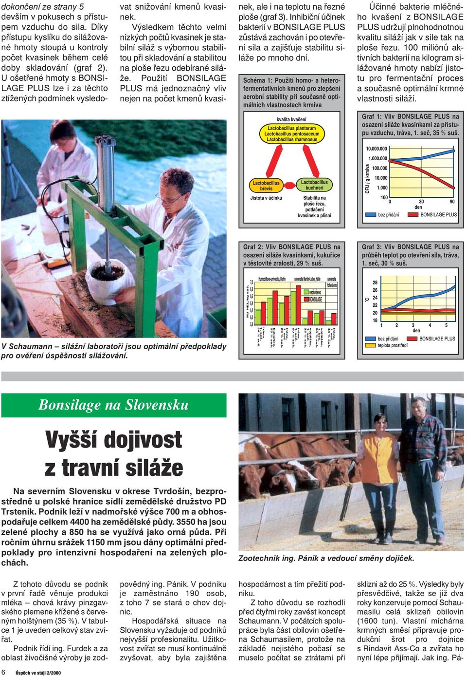 Výsledkem těchto velmi nízkých počtů kvasinek je stabilní siláž s výbornou stabilitou při skladování a stabilitou na ploše řezu odebírané siláže.