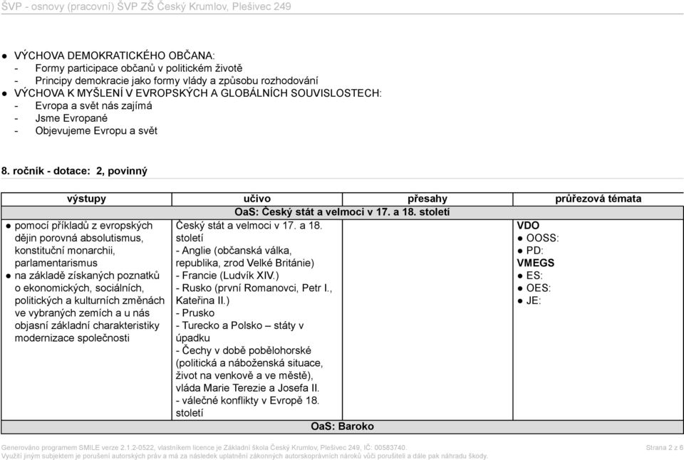 pomocí příkladů z evropských dějin porovná absolutismus, konstituční monarchii, parlamentarismus Český stát a velmoci v 17. a 18.