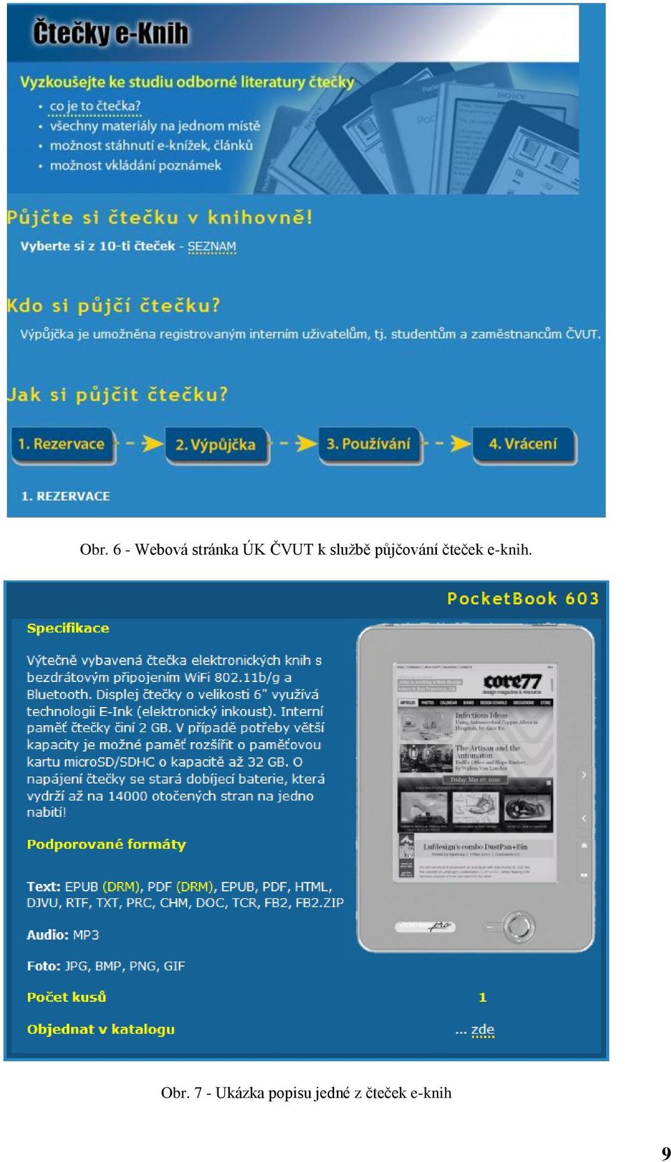 čteček e-knih. Obr.