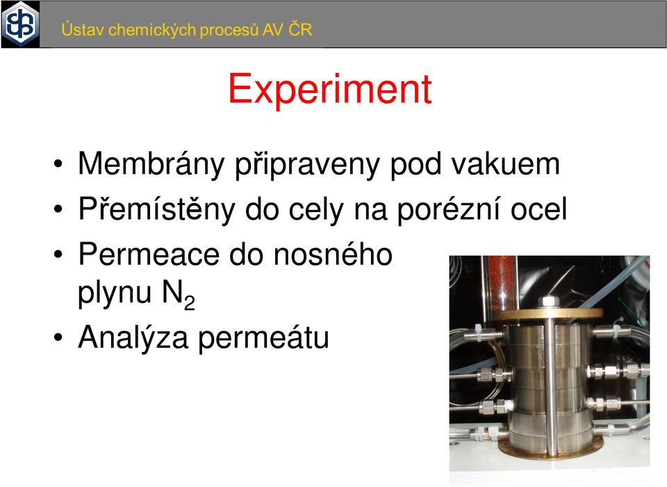 na porézní ocel Permeace do