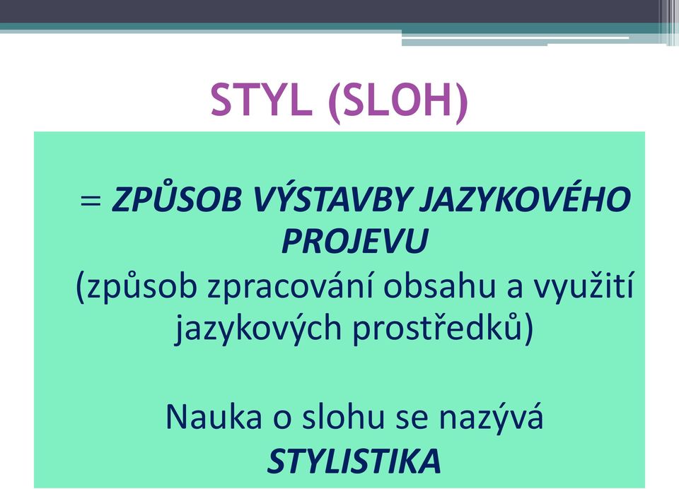 zpracování obsahu a využití