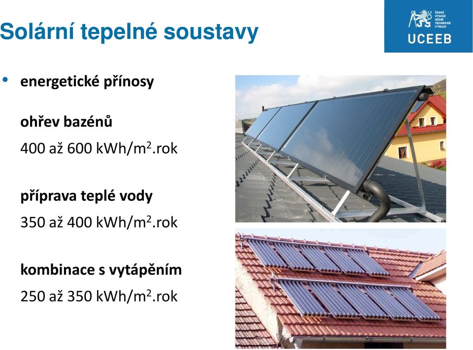 rok příprava teplé vody 350 až 400 kwh/m