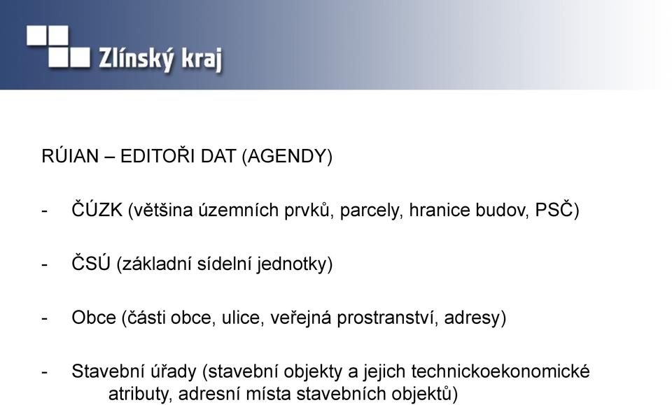 obce, ulice, veřejná prostranství, adresy) - Stavební úřady (stavební