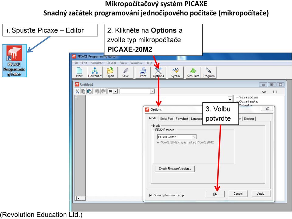 zvolte typ mikropočítače