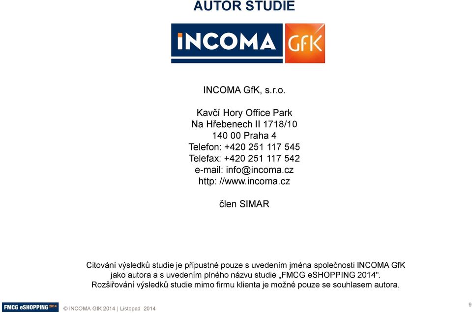 542 e-mail: info@incoma.