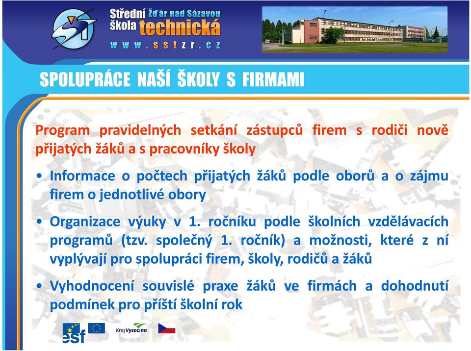 ročníku podle školních vzdělávacích programů (tzv. společný 1.