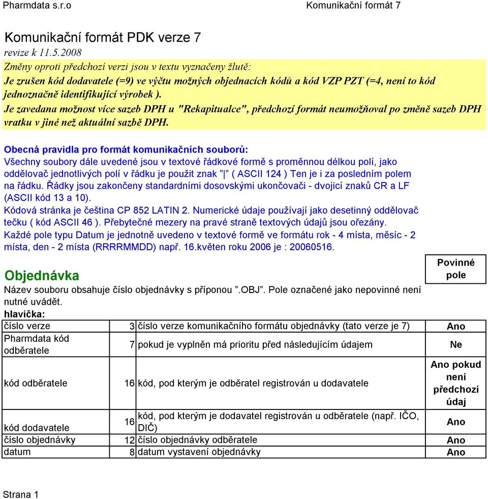 Je zavedana možnost více sazeb DPH u "Rekapitualce", předchozí formát neumožňoval po změně sazeb DPH vratku v jiné než aktuální sazbě DPH.