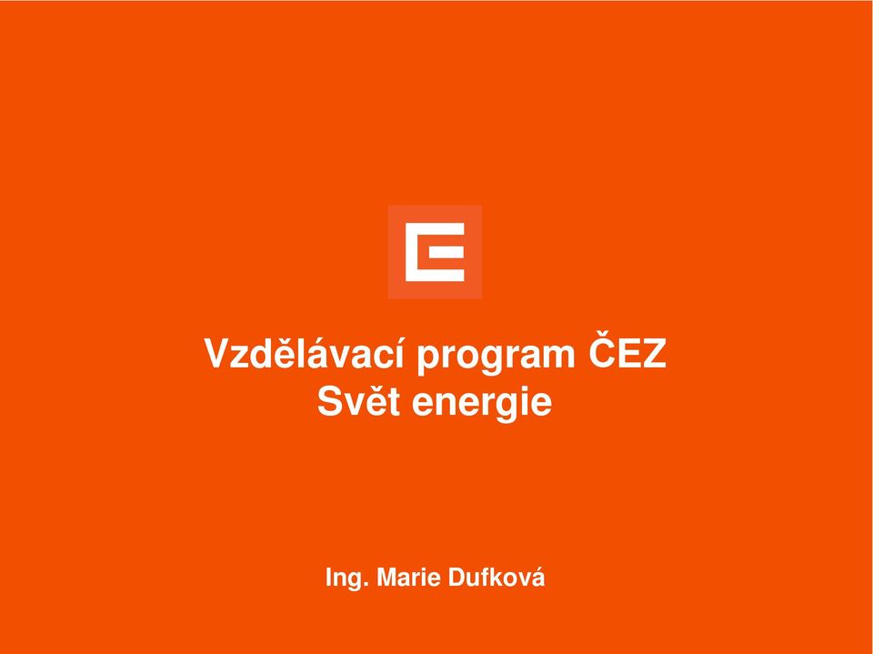 Svět energie
