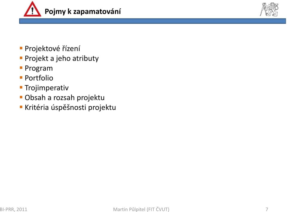 Program Portfolio Trojimperativ Obsah