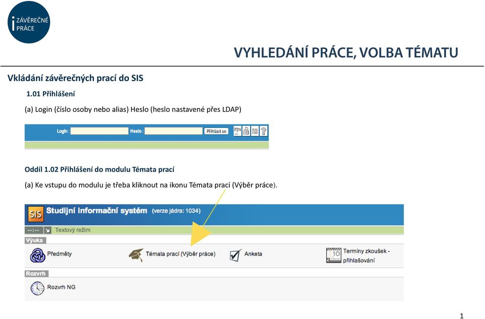 nastavené přes LDAP) Oddíl 1.