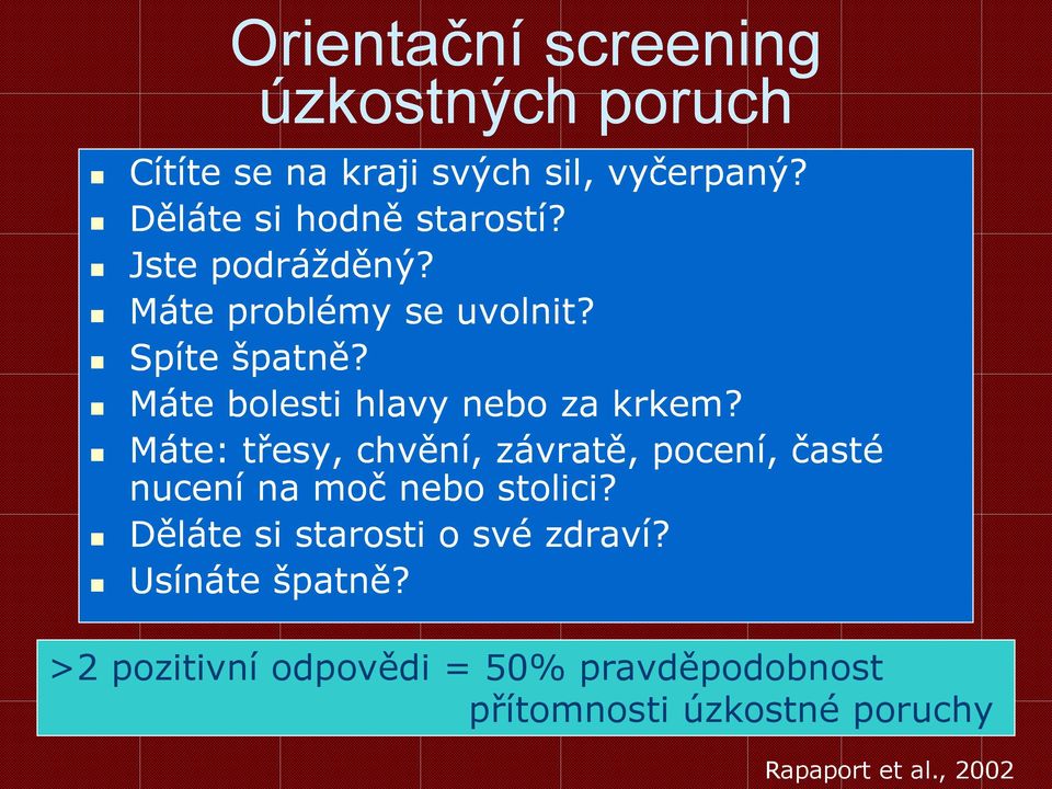 Máte bolesti hlavy nebo za krkem?