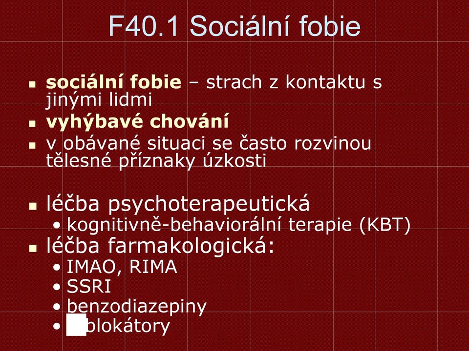příznaky úzkosti léčba psychoterapeutická kognitivně-behaviorální