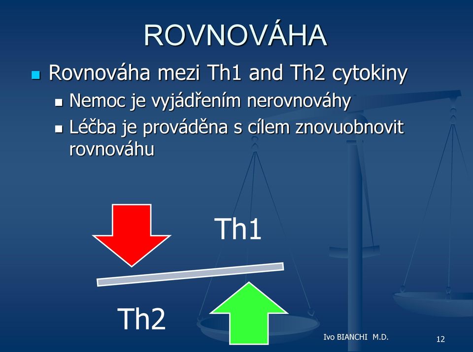 nerovnováhy Léčba je prováděna s
