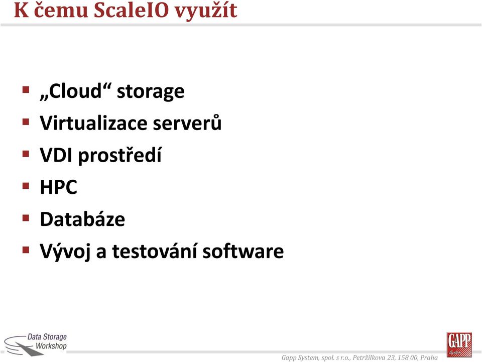 Databáze Vývoj a testování software G