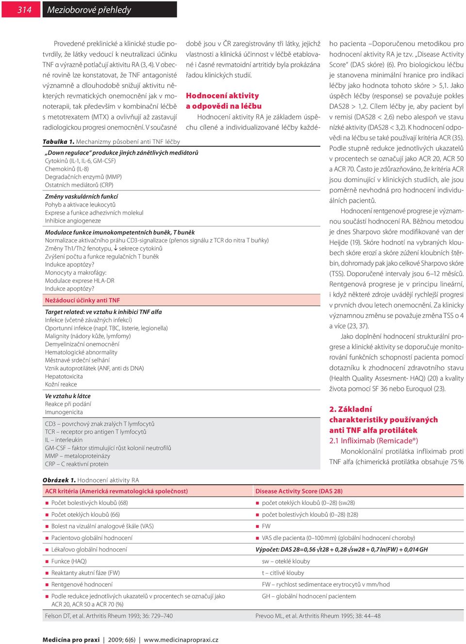 ovlivňují až zastavují radiologickou progresi onemocnění.