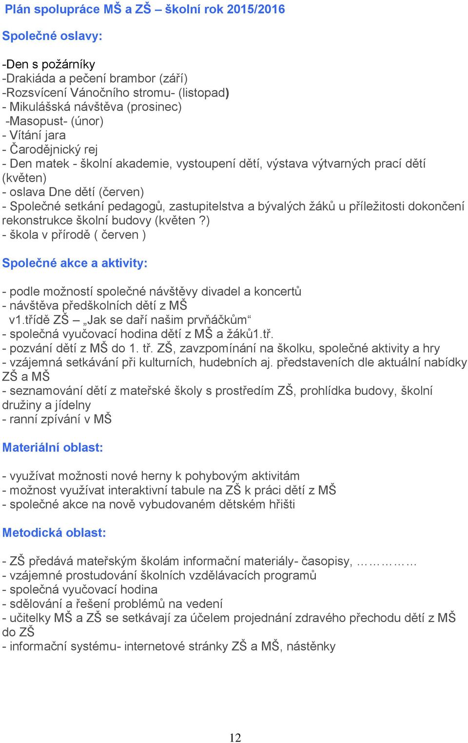 bývalých žáků u příležitosti dokončení rekonstrukce školní budovy (květen?