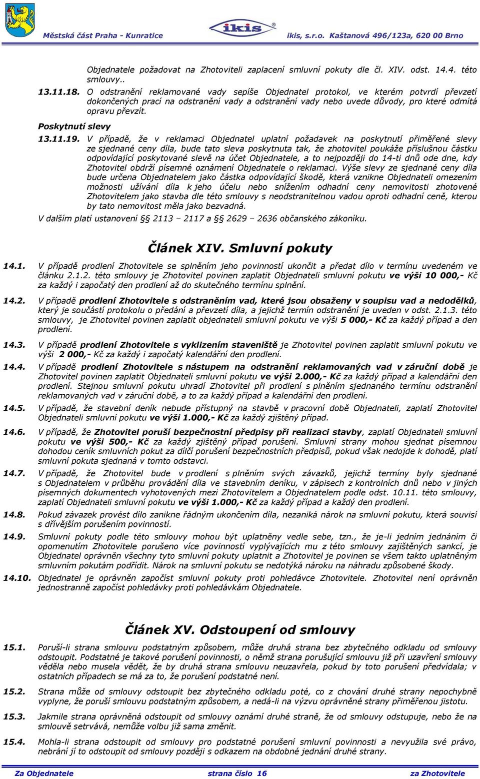 Poskytnutí slevy 13.11.19.
