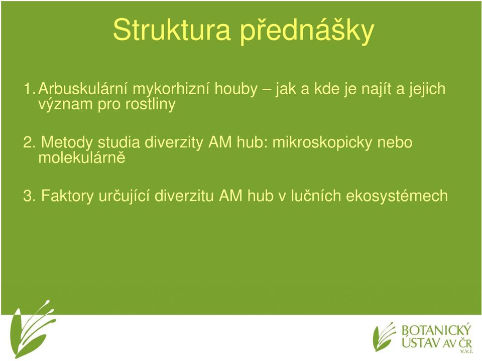 jejich význam pro rostliny 2.