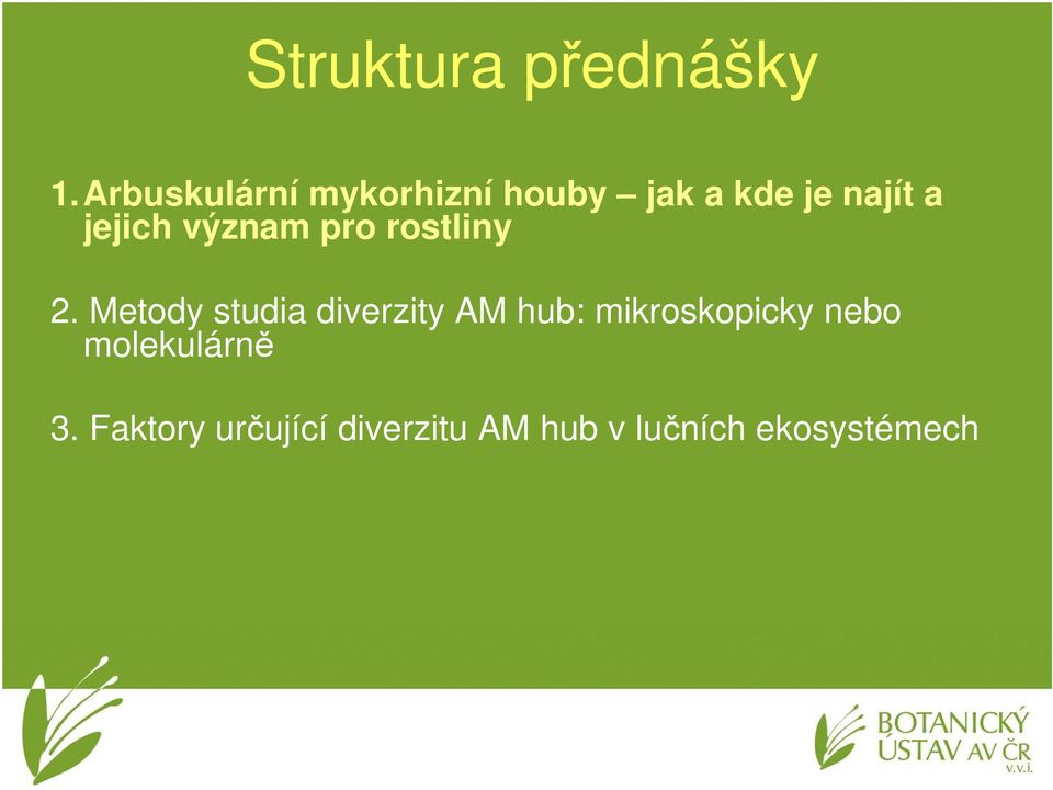 jejich význam pro rostliny 2.