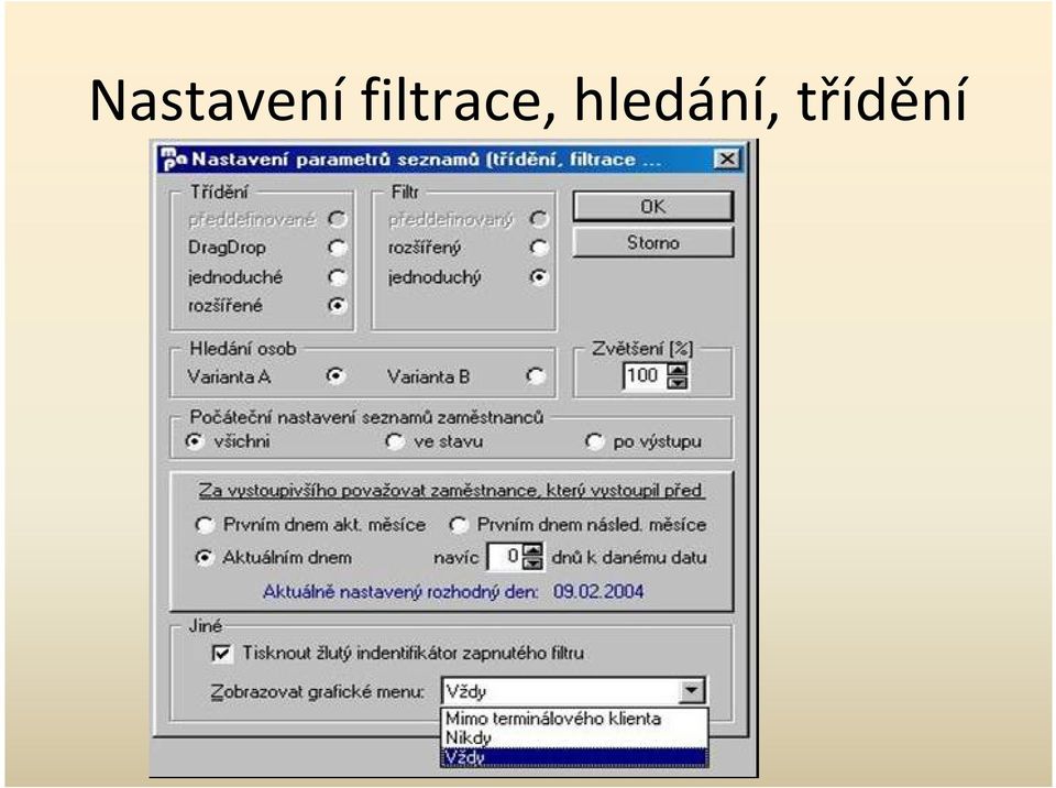 hledání,