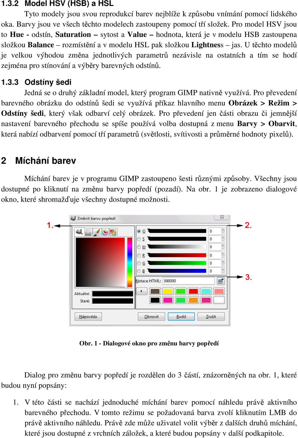 U těchto modelů je velkou výhodou změna jednotlivých parametrů nezávisle na ostatních a tím se hodí zejména pro stínování a výběry barevných odstínů. 1.3.