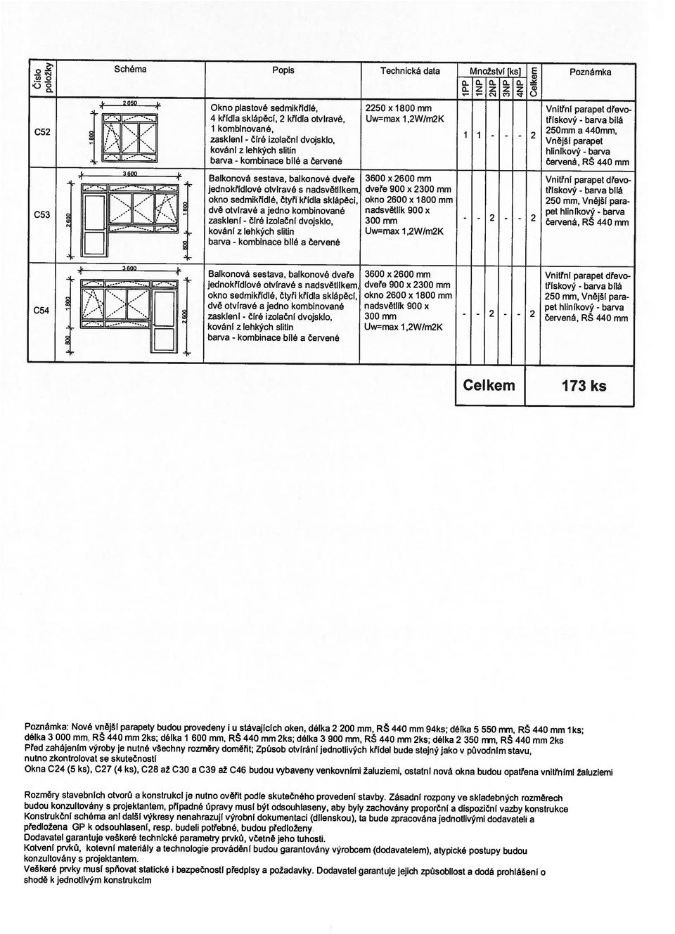 . okno sedmikřidlé, čyři křídla sklápěci, okno 600 x 800 mm Okno plasové sedmikřídié, 50 800 x mm Vniřní Balkonová sesava, balkonové dveře 3600 600 x mm Vniřní 050 3600 ) kombinované, cire, a dvě